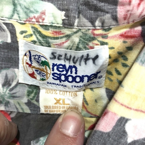 >>SOLD<<Reyn Spooner Barkcloth Hawaiian Mens XL - Picture 3 of 5